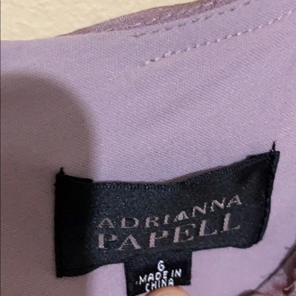 Adrianna Papell Iridescent Off Shoulder Dress - Picture 3 of 8